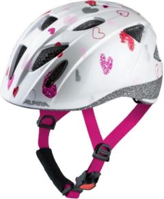 Bike helmet Alpina Ximo, white in hearts, 49-54