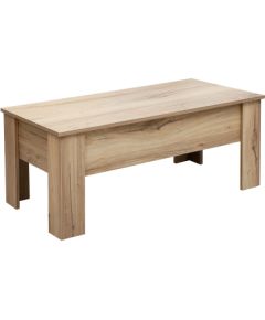 Coffee table HANNES 100x50xH42cm, rustic melamine