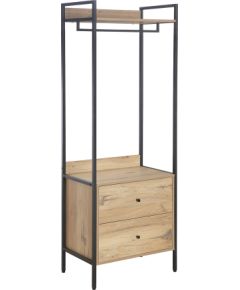 Hallway shelf HANNES 64x40xH180cm, rustic melamine
