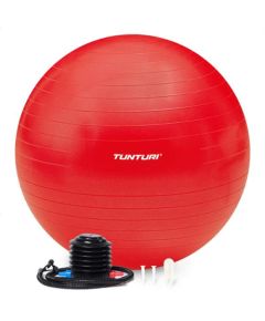 Tunturi Gymball Anti Burst Vingrošanas bumba ar pumpi 55cm, Sarkana