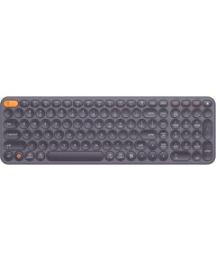 Baseus Bezvadu trīs režīmu klaviatūra 2.4G / Bluetooth K01B, pelēka