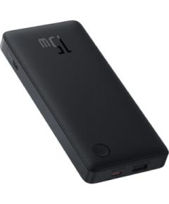 LiPo Powerbank 10000mAh 15W USB + USB-C Airpow Lite melns BASEUS