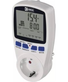 Enerģijas skaitītājs, Power metter, Wattmeter, 230Vac, 16A, EMOS