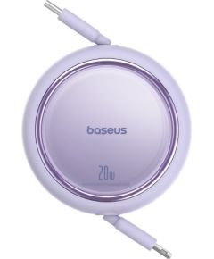 Baseus Free2Pull Expandable USB C to iP Ligtning fast charging cable 1 m 20 W Purple