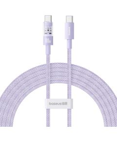 Baseus Gem USB C to USB C fast charging cable 2 m 100 W Purple
