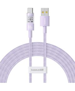 Baseus Gem USB A to USB C fast charging cable 2 m 100 W Purple