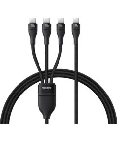 Baseus Flash Series Type C to C+C+C fast charging cable 480 Mbps Black