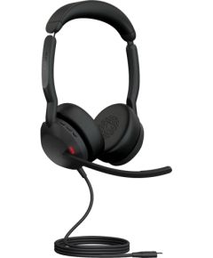 Jabra Evolve2 50, headset (black, stereo, UC, USB-C)
