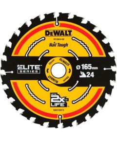 Griešanas disks kokam DeWalt DT10400-QZ; 165x20 mm; 24T