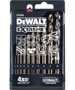 Metāla urbju komplekts DeWalt DT5935-QZ; 1-10 mm; 10 gab.