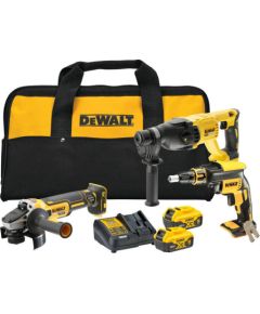 Instrumentu komplekts DeWalt DCK304P2-QW (DCF620 + DCG405 + DCH133); 18 V; 2x5,0 Ah akum.