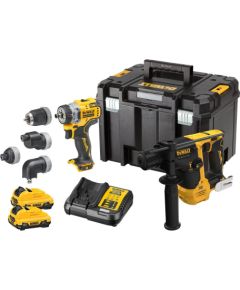 Instrumentu komplekts DeWalt DCK2101L2T-QW (DCH072 + DCD703); 12 V; 2x3,0 Ah akum.