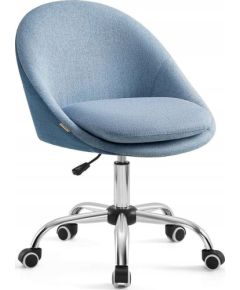 Songmics biroja krēsls – mājas birojam, ar rotējošu mehānismu, zilu apdari un augstuma regulāciju Biroja krēsli