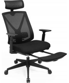 Krzesło biurowe Songmics Ergonomiczne krzesło biurowe z podnóżkiem, krzesło biurkowe z podparciem lędźwiowym, regulowany zagłówek i podłokietnik, regulac Офисные стулья