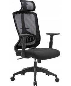 Songmics ergonomisks biroja krēsls ar jostas atbalstu, grozāmu mehānismu, regulējamu galvas balstu un roku balstiem Biroja krēsli