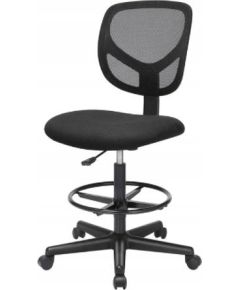 Biroja krēsls Songmics OBN15BK – taburetes tipa ar tīklveida atzveltni Biroja krēsli