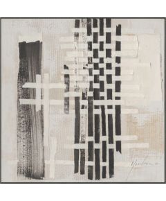 Glezna ar rāmi 80x80cm, abstrakts raksts