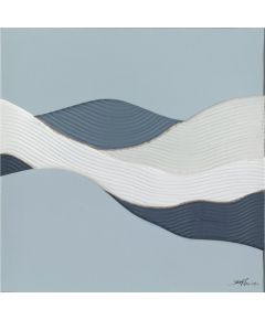 Eļļas glezna 100x100cm, abstrakta jūra