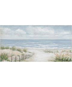 Eļļas glezna 70x140cm, ceļš uz pludmali