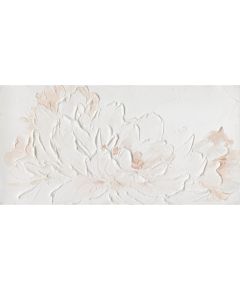 Oil painting 60x120cm, white petals