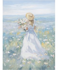 Oil painting 90x120cm, woman walking