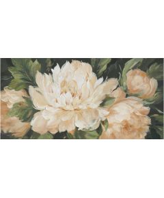 Oil painting 60x120cm, blooming flowers