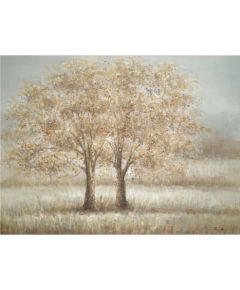 Масляная картина 90x120см, два дерева