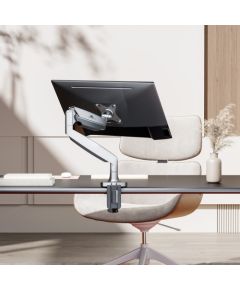 Maclean monitor mount, computer screen holder, double arm, with gas spring, 17"-45", 16 kg, MC-969
