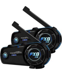 Fodsports FX8 Air motorcycle intercom two-pack (black)