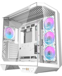 Darkflash DY470 computer case (white) + 4 fans + GPU bracket