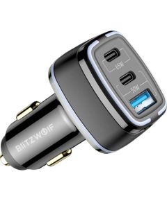 BlitzWolf BW-BC4 115W 3-Port USB PD car charger