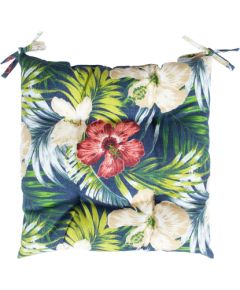 Cushion for chair SUMMER FLOWER 40x40cm, dark floral
