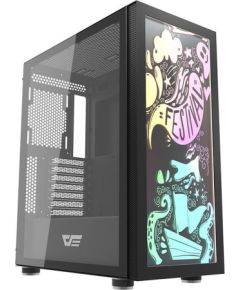 Computer Case Darkflash DK210 Graffiti (black)