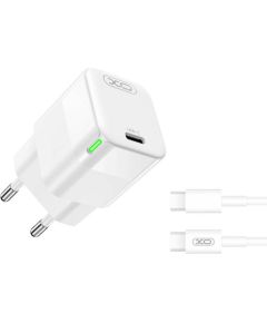 Wall charger XO CE06, 30W, USB-C, with cable UBS-C