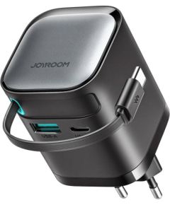 Power charger with retractable cable 65W Joyroom TCL02 GaN