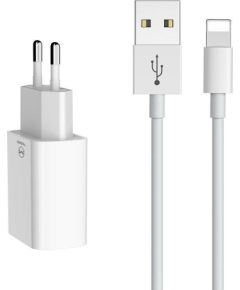 Dual USB charger Mcdodo CH-6720 (EU) Lightning 1m Travel set (white)