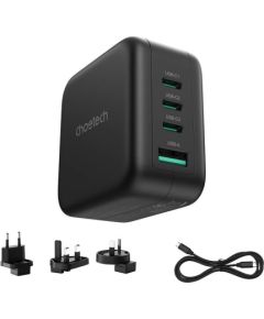 Choetech PD6055 70W GaN mains charger with US, EU, UK, AU adapters