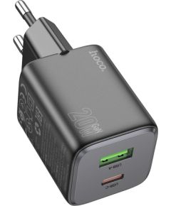 Charger Hoco N41 20W GaN USB-A/USB-C black