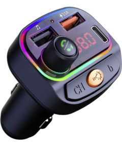 Swissten RGB Bluetooth FM Transmitteris 2x USB / USB-C