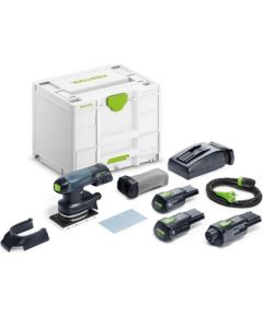Orbitālā slīpmašīna Festool Rutscher RTSC 400 3,0 I-Set; 18 V; 2x3,0 Ah akum.