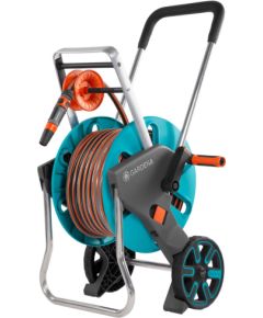 Laistīšanas šļaukas ratiņi Gardena AquaRoll M Easy; 30 m; 13 mm; ar laistīšanas šļūteni