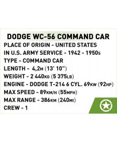 Cobi Klocki Dodge WC-56 Command Car