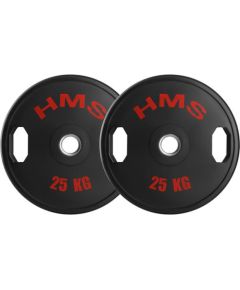 Svaru diski TOG25 RUBBERIZING OLIMPIC PLATE 2 x 25 KG HMS