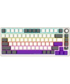 LORGAR KBP7075W, Wireless 75% Mechanical Gaming Keyboard Pro, Beige, EN layout