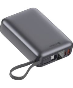 Swissten Ārējās uzlādes Baterija 20000 mAh 45W ar iebūvētu USB-C vadu