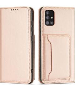 Fusion Magnet Card grāmatveida maks Samsung A136 Galaxy A13 5G | A04S rozā