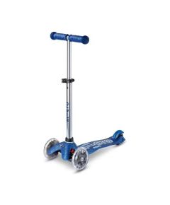 Mini Micro Deluxe Galaxy Glitter LED Navy Blue scooter