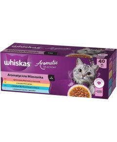 WHISKAS Saszetki aromatyczne mix smaków 40x85g