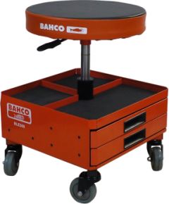 Bahco Adjustable height stool with storage on wheels