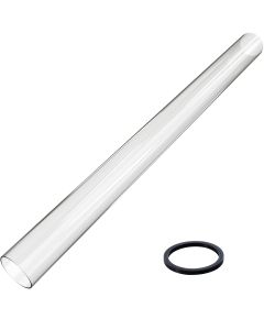 Caurule terases gāzes sildītājam Glass tube for gas lamp heater 1255x100x2,5mm